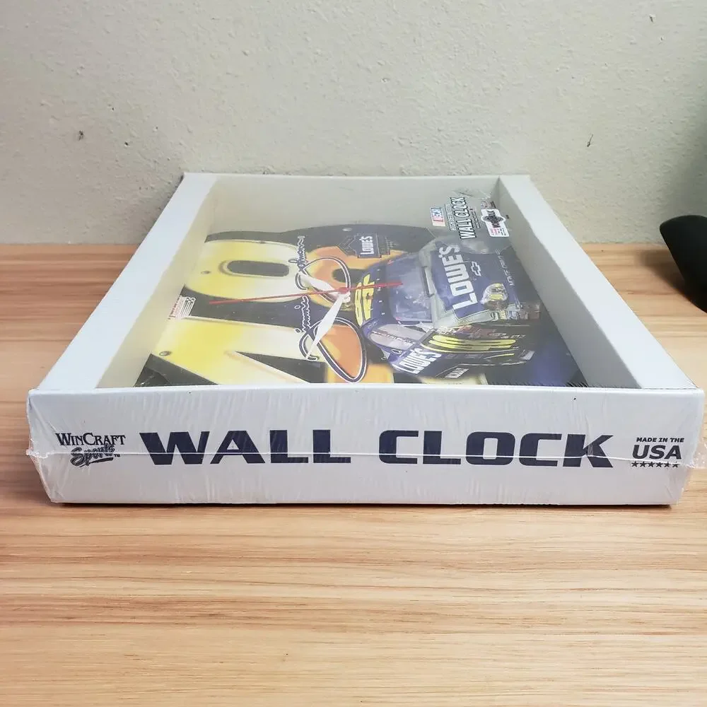 Nascar Wall Clock #48 Jimmy Johnson Lowe's Race Car 2000s Battery Operated NWT‎